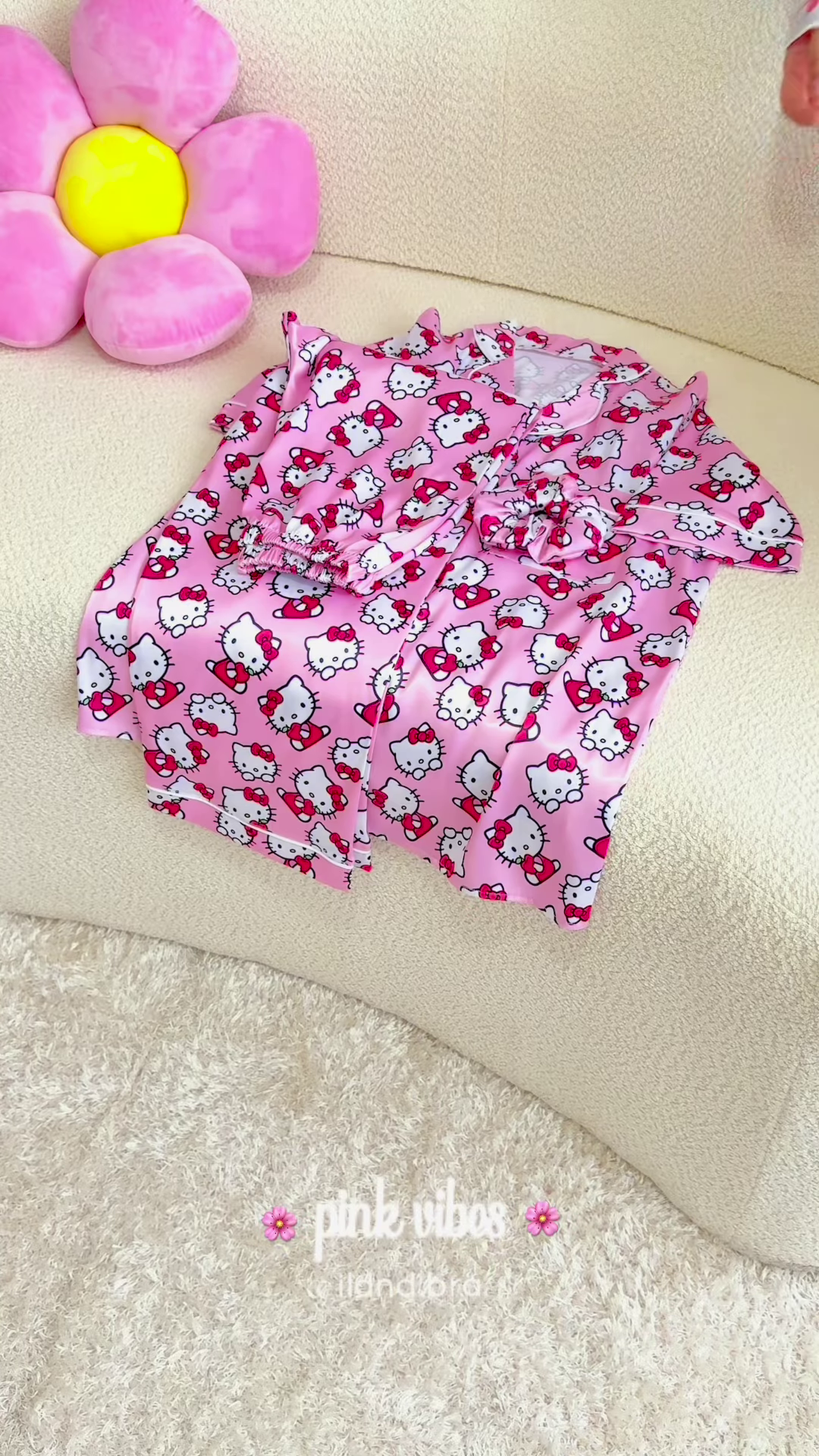 π°π Cute Bunny Print Satin Nightshirt β Pink Dreams Edition πβ¨