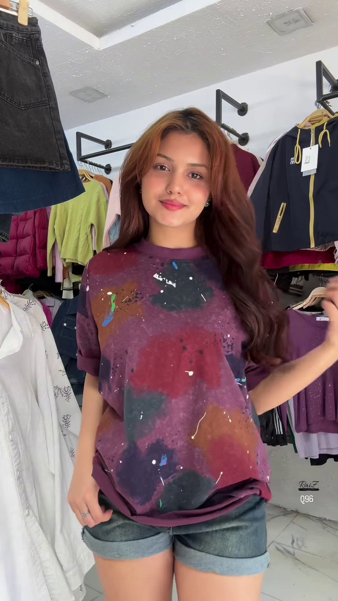 π¨ Edgy Black T-Shirt with Vibrant Abstract Paint Splatter Design π₯