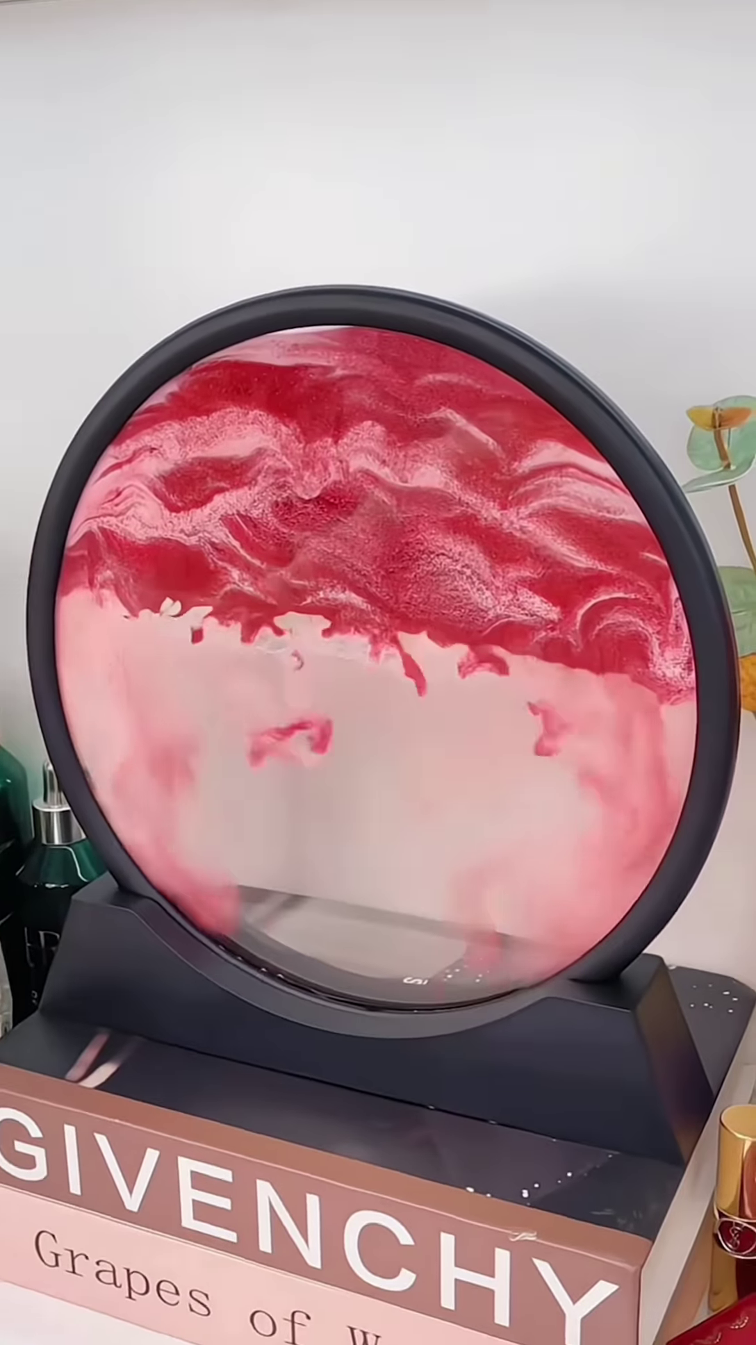 360° Rotating Sand Art Frame – Hypnotic Motion Landscape for Home & Office Decor