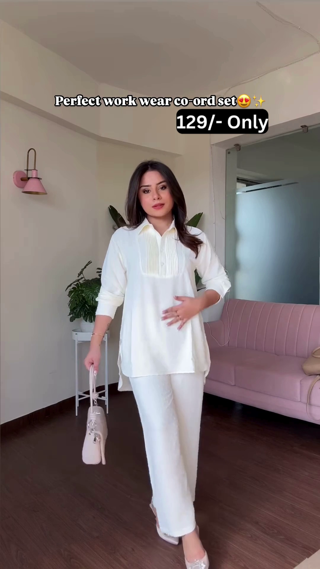 Comfortable Knit Co-ord Set with Textured Detail for Work or Casual Wear