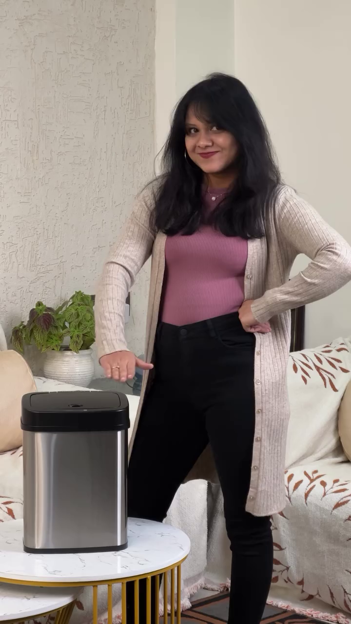 Automatic Touchless Sensor Trash Can for Hygienic Waste Disposal
