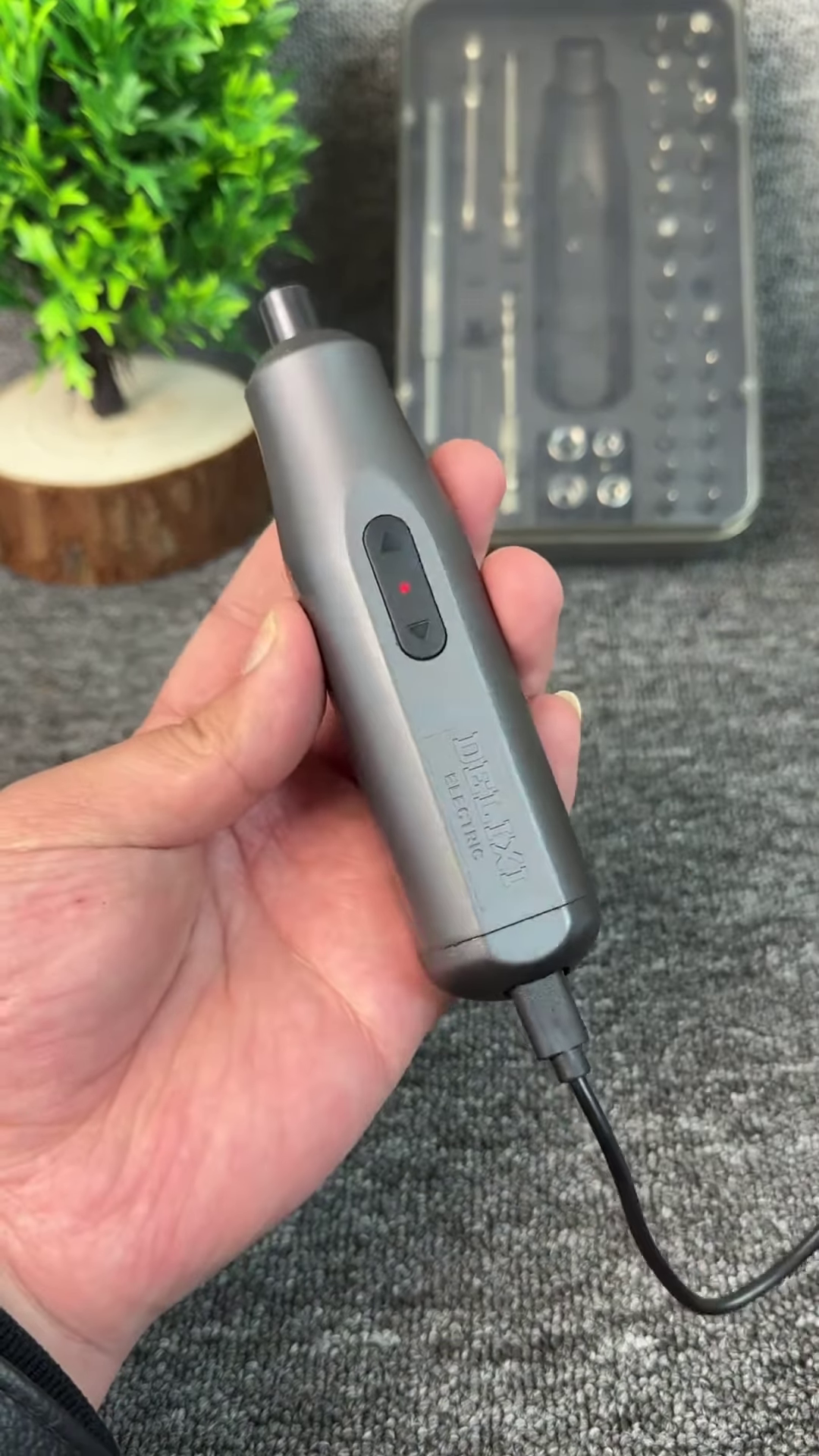Compact Rechargeable Electric Screwdriver Set for DIY and Home Repair