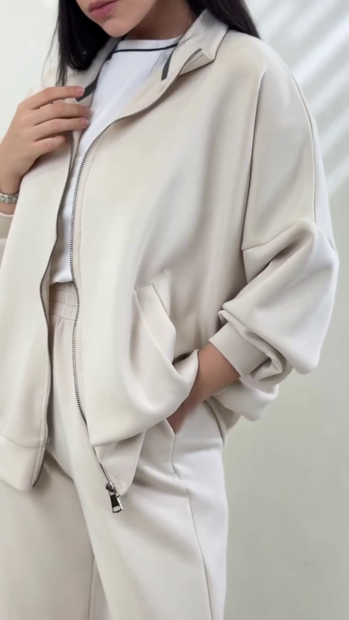 Zipper Jacket & Jogger Co-Ord Set