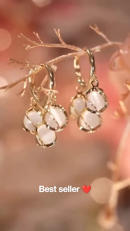 Delicate Petal Drop Earrings – Elegant Women’s Floral-Inspired Jewelry