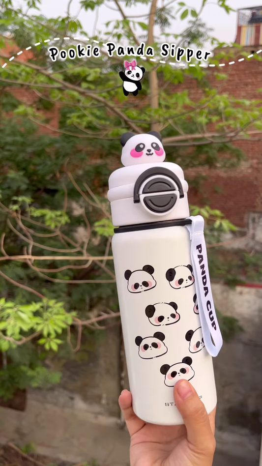 🐼💧 Pookie Panda Sipper Bottle – Stay Cute, Stay Hydrated! 🎀