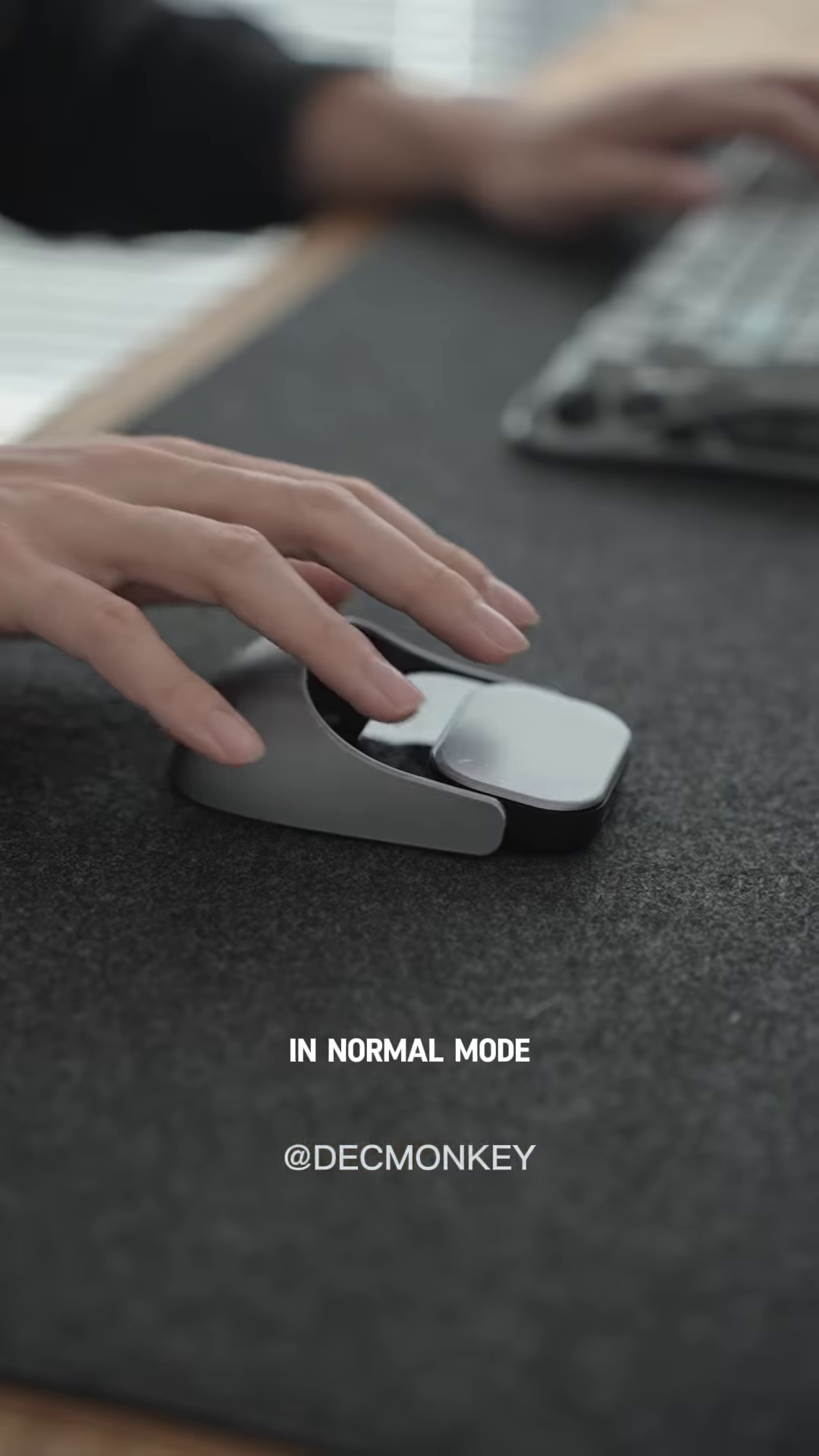 Ergonomic Wireless Mouse with Touch Scroll and Customizable Gestures