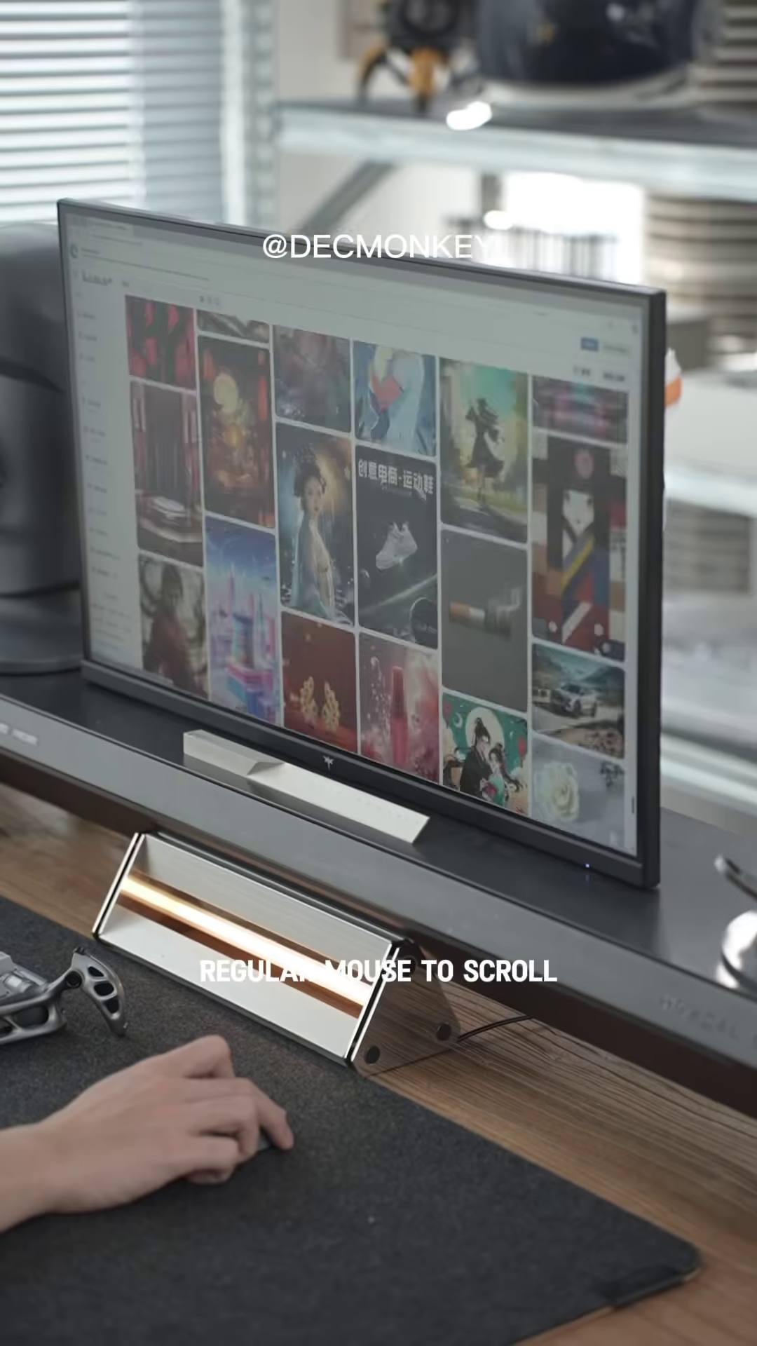 Ergonomic Wireless Mouse with Touch Scroll and Customizable Gestures