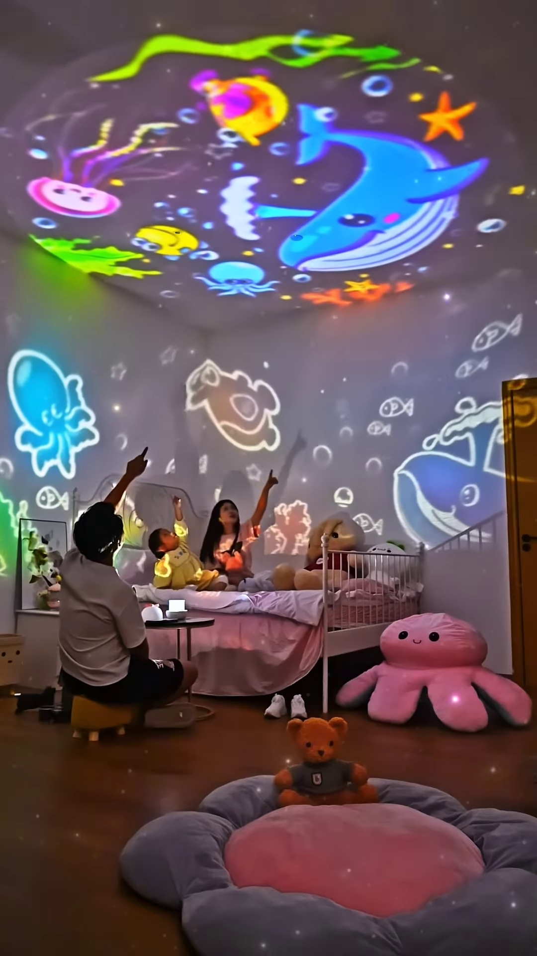 ✨ Jellyfish Galaxy Night Lamp – Dive Into Dreamland! 🌊🐙
