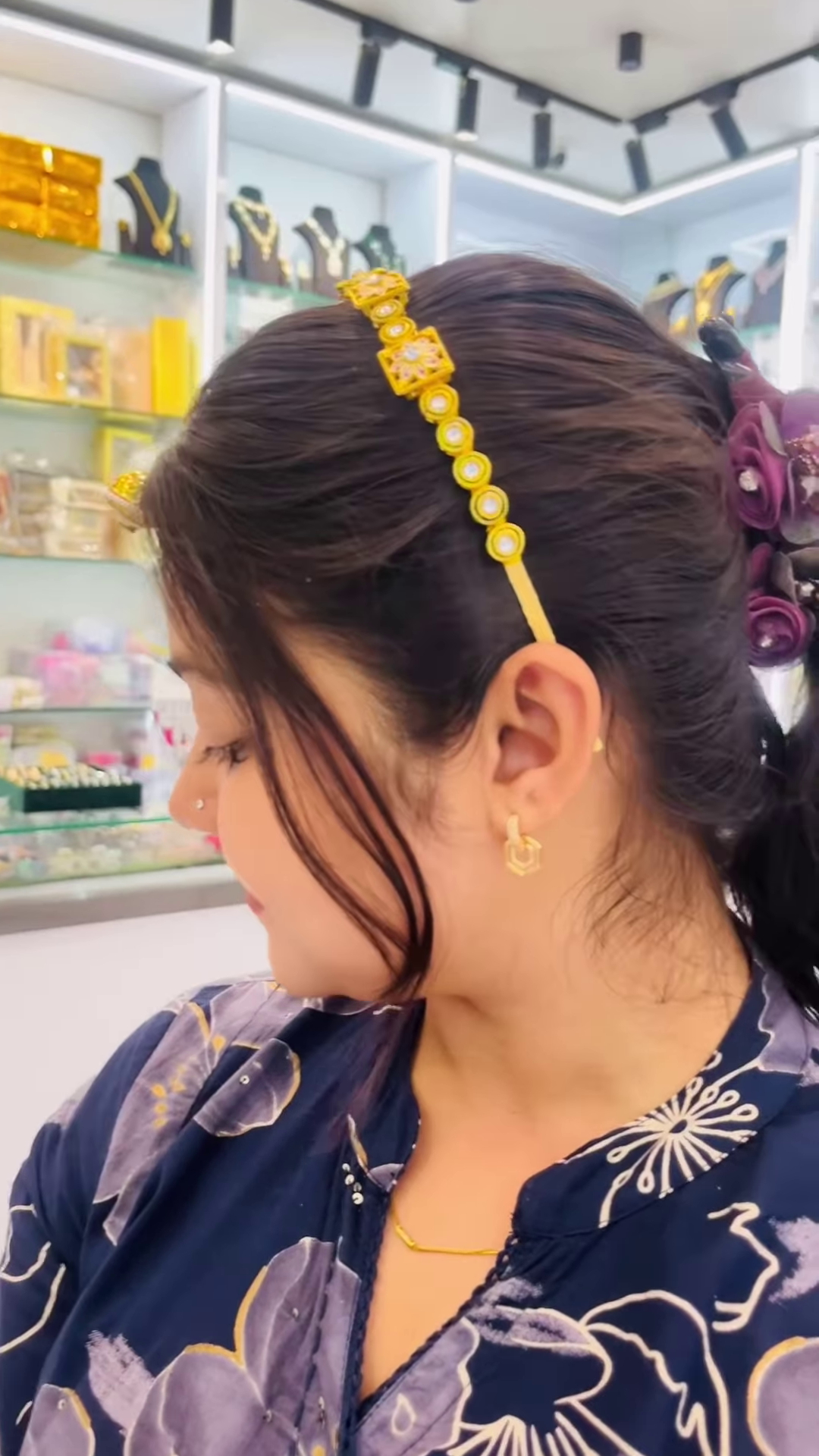 Elegant Gold-Toned Matha Patti with Kundan and Pearl Detailing for Women