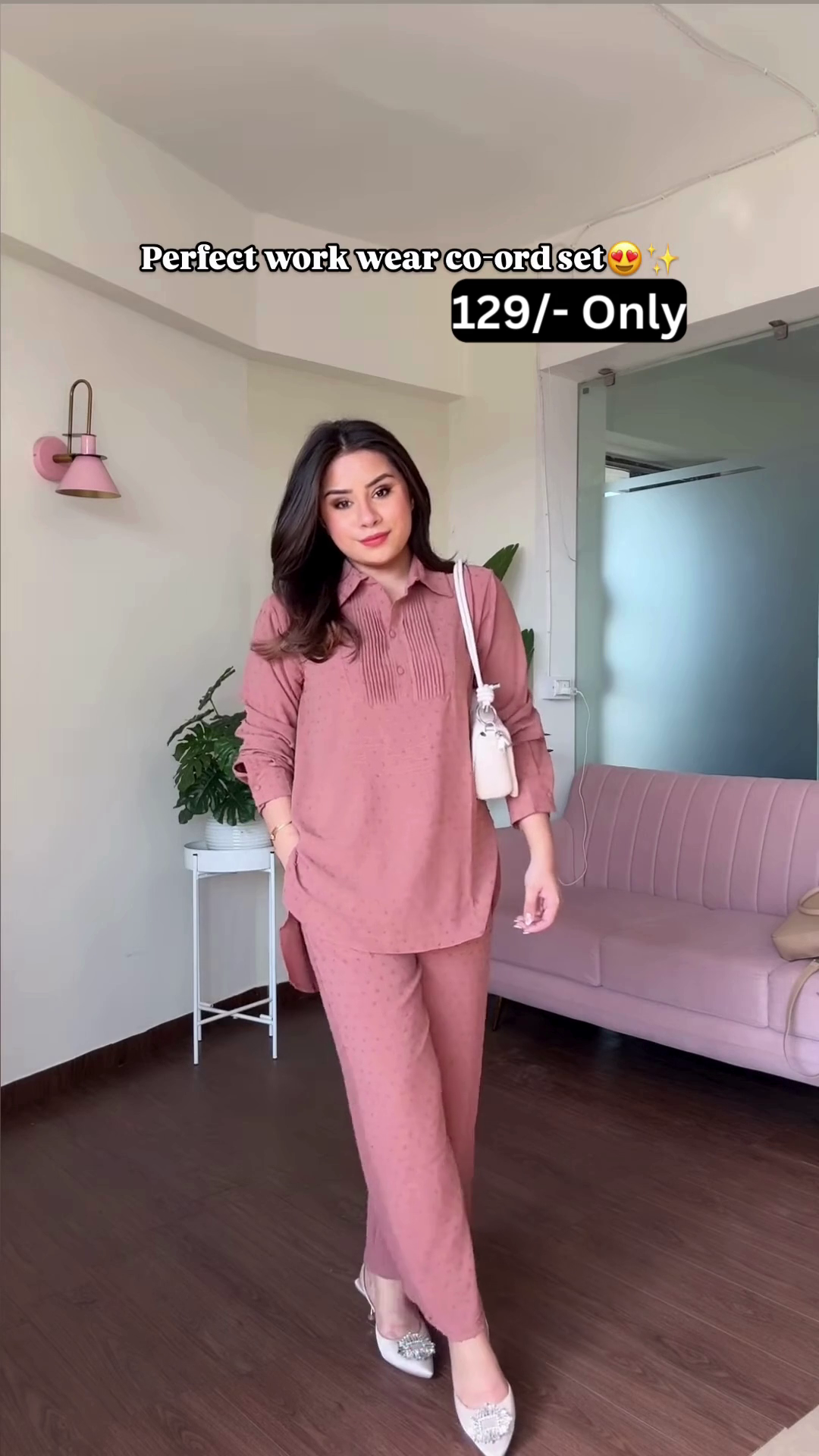 Comfortable Knit Co-ord Set with Textured Detail for Work or Casual Wear