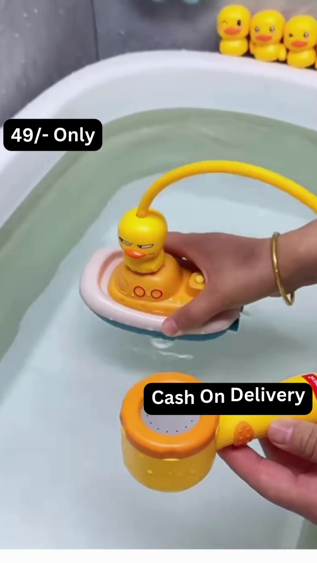 Cute Duck-Themed Baby Bath Shower Toy with Sprinkler