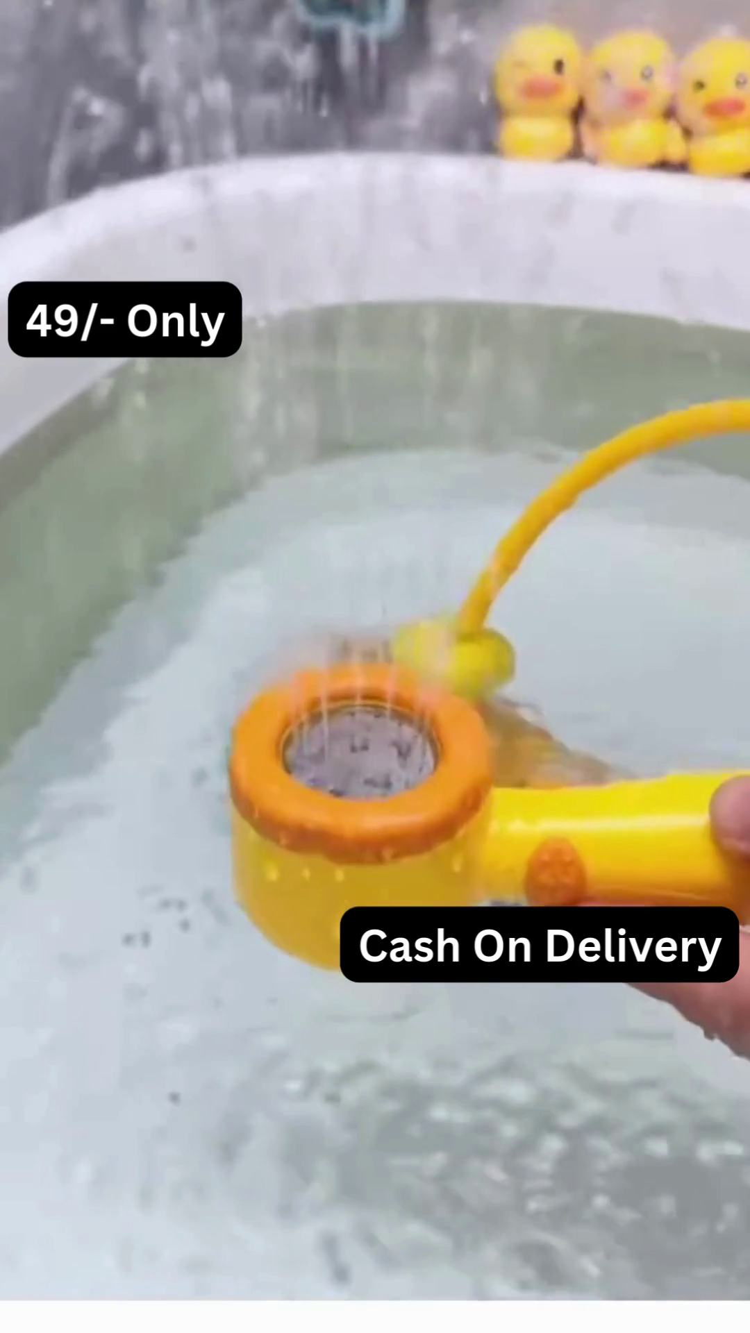 Cute Duck-Themed Baby Bath Shower Toy with Sprinkler