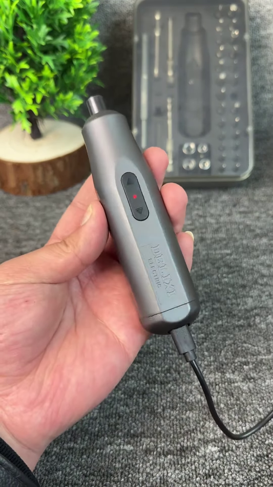 Compact Rechargeable Electric Screwdriver Set for DIY and Home Repair