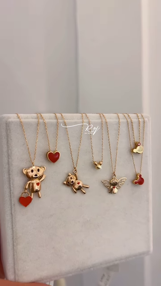 Elegant Gold-Toned Necklaces with Animal Pendants