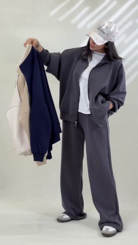 Zipper Jacket & Jogger Co-Ord Set