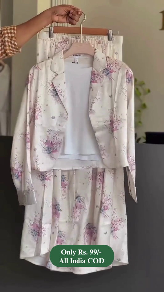 Stylish Three Piece Blazer Outfit